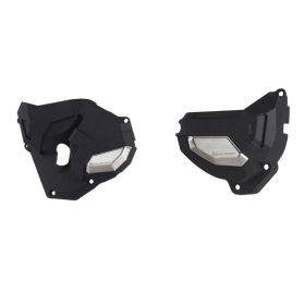 Polisport komplektas sankabos dangtelis + generatoriaus dangtelis Honda CBR650F / CB650F , CB650R / CBR65 Juoda