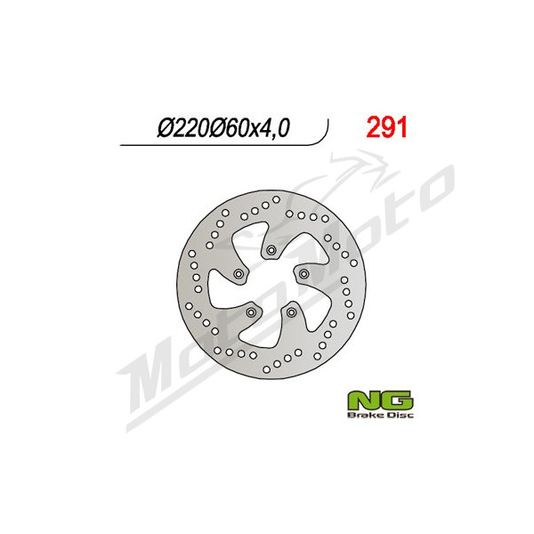 NG BRAKES Front/Rear Fixed Brake Disc 220mm Aprilia / Benelli / Beta 50-250cc 97-17