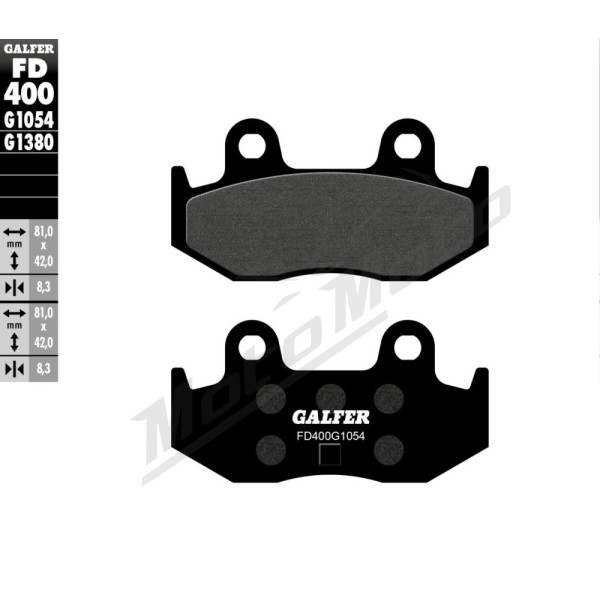 GALFER Semi-Metallic Brake Pads Suzuki AN Burgman 250-400cc 98-06