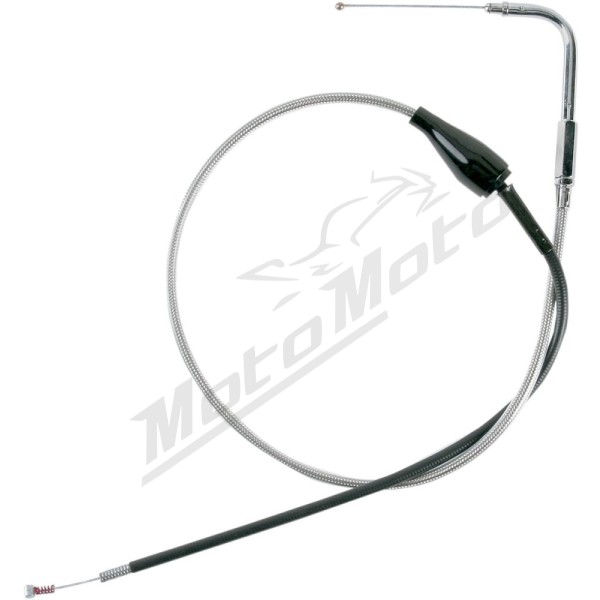 DRAG SPECIALTIES Stainless Braided Idle Cable Harley Davidson FLHR / FLHRC / FLHRCI / FLHRI / FLHRS 1340-1800cc 96-07