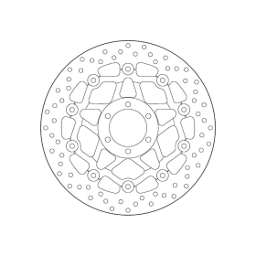 BREMBO Serie Oro apvalus plaukiojantis stabdžių diskas priekinis CAGIVA / DUCATI / MOTO GUZZI / TRIUMPH / YAMAHA 125-1200cc 1987-2008