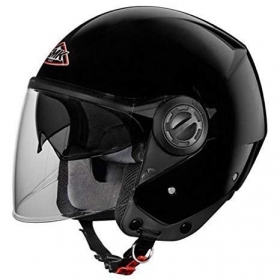 SMK COOPER GLOSSY BLACK GL100 open face helmet