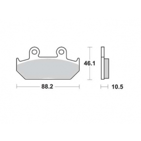 BRAKE PADS FERODO FDB663P / MCB624 STANDARD PLATINUM