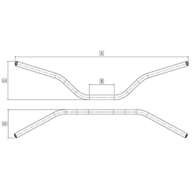 DOMINO Universalus Aliuminis vairas 873mm