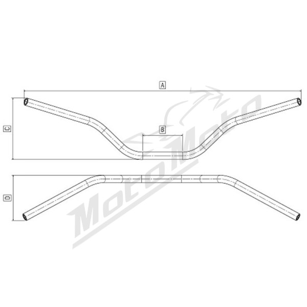 DOMINO Universalus Aliuminis vairas 873mm