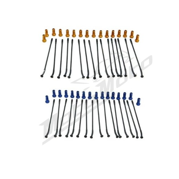 KITE Rear Wheel Spoke And Nipple Replacement Kit Black 14" 16pcs.