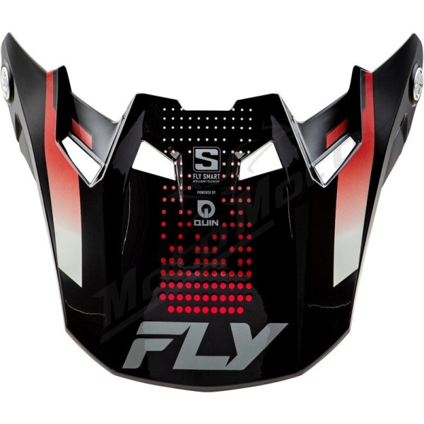 FLY RACING Formula S Carbon Protocol Peak - Black Carbon/Grey/Hi-Vis