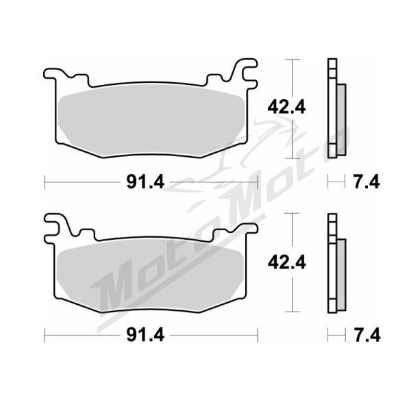 Sbs front brake pads kh street performance Aprilia / Bimota / Honda / BMW / MV Agusta / Triumph 675-1200 08-22
