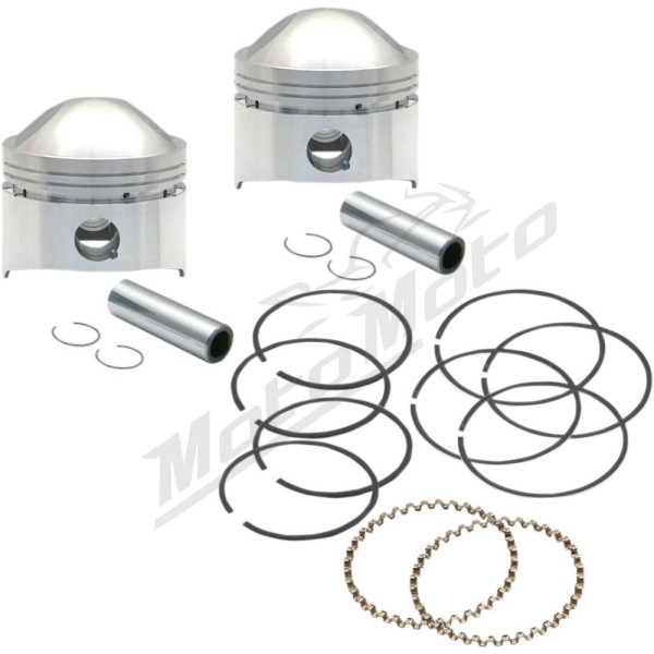 S&S CYCLE Piston Kit 80" Stock Big Twin Harley Davidson E / EL / ELF / F / FL / FLB / FLE 1000-1340cc 36-84