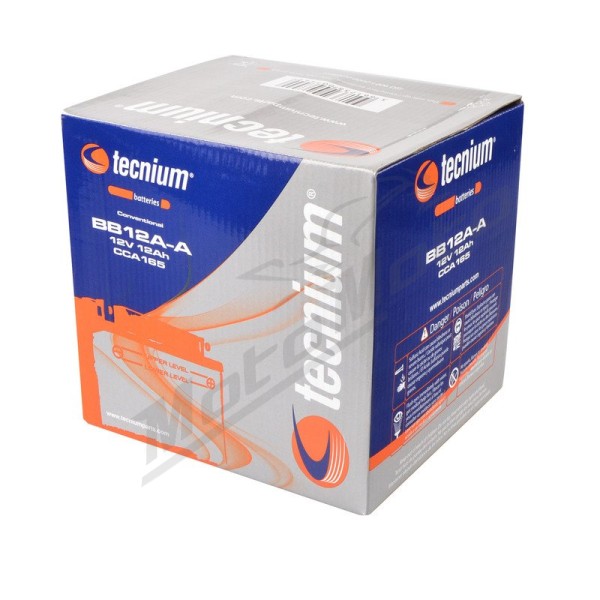 TECNIUM Battery Conventional with Acid Pack - BB12A-A