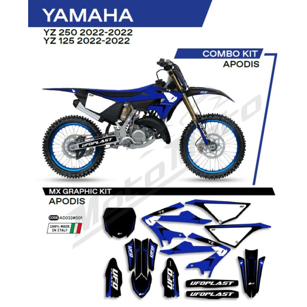 UFO Stickers set Yamaha YZ 125-250 2022