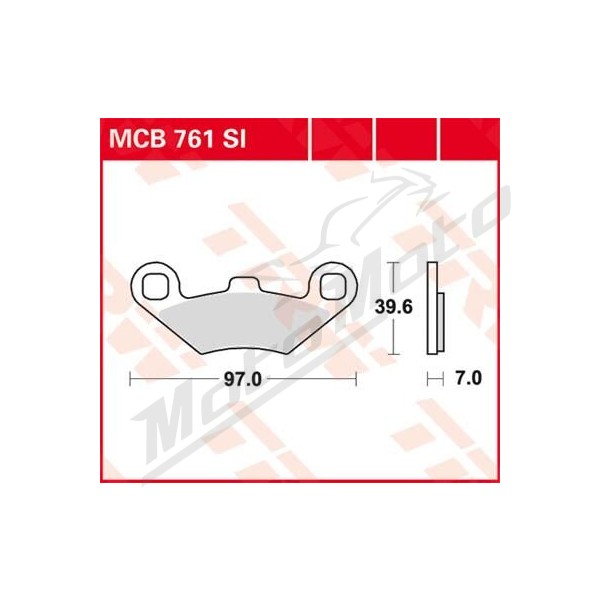 TRW SI Series Sindered Off-Road Brake Pads Polaris ATP / Hawkeye / Magnum / Outlaw / Predator / Ranger / Scrambler / Sportsman / Trail Blazer / Trail Boss 250-800cc 94-14