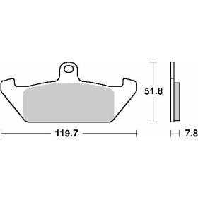 Sbs promotion kh120 street standart ceramic brake pads Aprilia / Cagiva / Ducati / Gilera / Laverda / Moto Morini 125-750 85-90