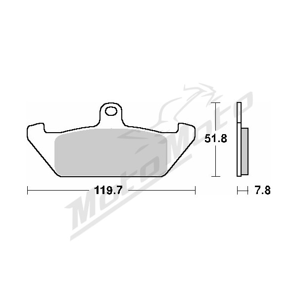 Sbs promotion kh120 street standart ceramic brake pads Aprilia / Cagiva / Ducati / Gilera / Laverda / Moto Morini 125-750 85-90