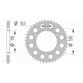 AFAM Aluminium Rear Sprocket 520 Kawasaki EX 400 Ninja 18-21