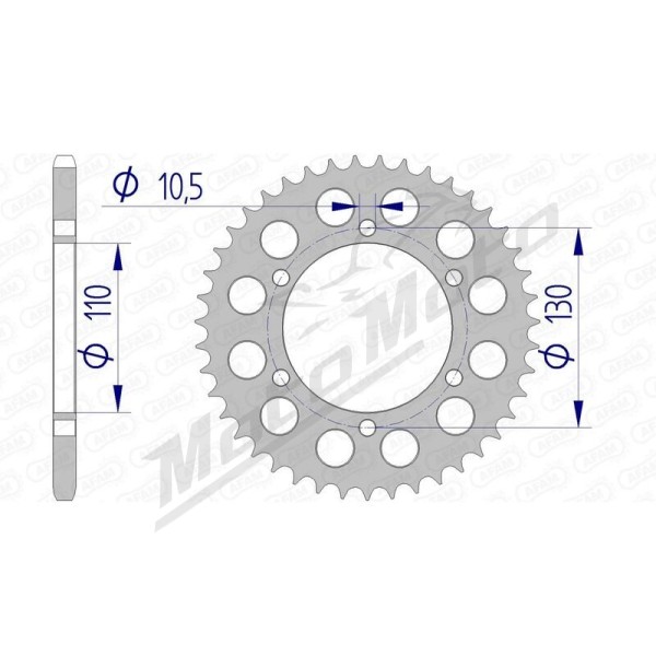 AFAM Aluminium Rear Sprocket 520 Kawasaki EX 400 Ninja 18-21