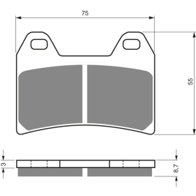 GOLDFREN Brake Pads 141 Ceramic carbon AD Aprilia / BMW / Cagiva / Ducati / Honda / Benelli / Suzuki / Yamaha / KTM / Moto Guzzi 250-1100cc 97-23