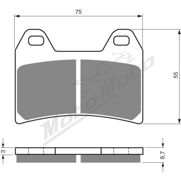 GOLDFREN Brake Pads 141 Ceramic carbon AD Aprilia / BMW / Cagiva / Ducati / Honda / Benelli / Suzuki / Yamaha / KTM / Moto Guzzi 250-1100cc 97-23