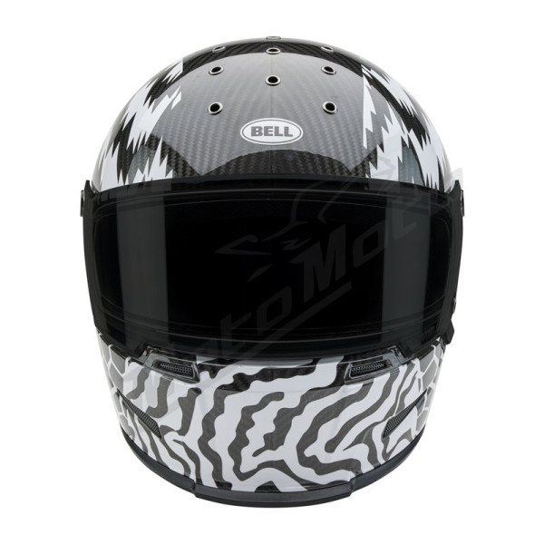 BELL Eliminator Carbon Helmet - Deathspray Gloss Black/White/Black