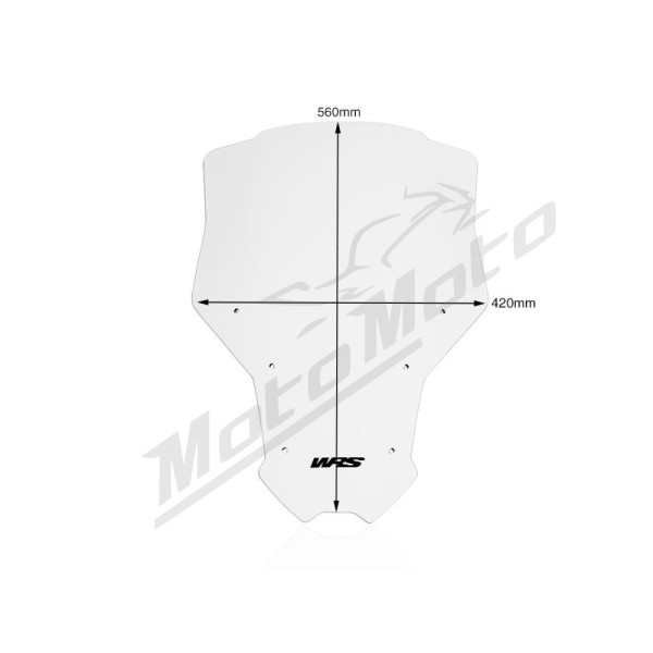WRS CAPONORD Priekinis stiklas Skaidrus Honda CRF 1100L ABS 20-25