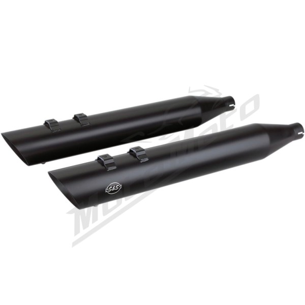 S&S CYCLE Slash Cut Slip-On Mufflers Harley Davidson FLHR / FLHRC / FLHRCI 1340-1800cc 95-17