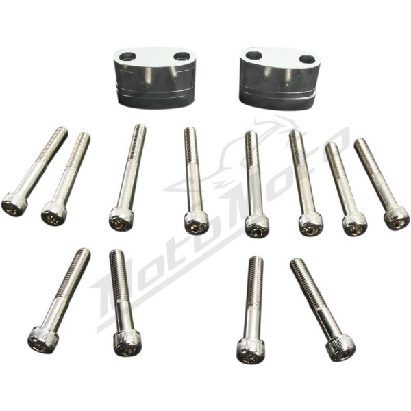 EMGO Universal Aluminum Handlebar Riser Kit Ø22mm