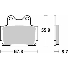 SBS KH104 Brake Pads Yamaha FZ / FZR / FZS / RD / SRX / TDR / TZR / XJ 80-600cc 84-03
