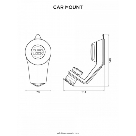 Quad Lock Suction Windscreen / Dash Car Mount