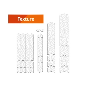 ALGIS frame protective stickers set (textured-white lines) L