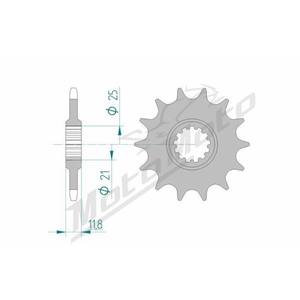 AFAM Steel Standard Front Sprocket 64302 - 520 12-17 teeth HUSQVARNA / HUSABERG 125-650cc 78-09