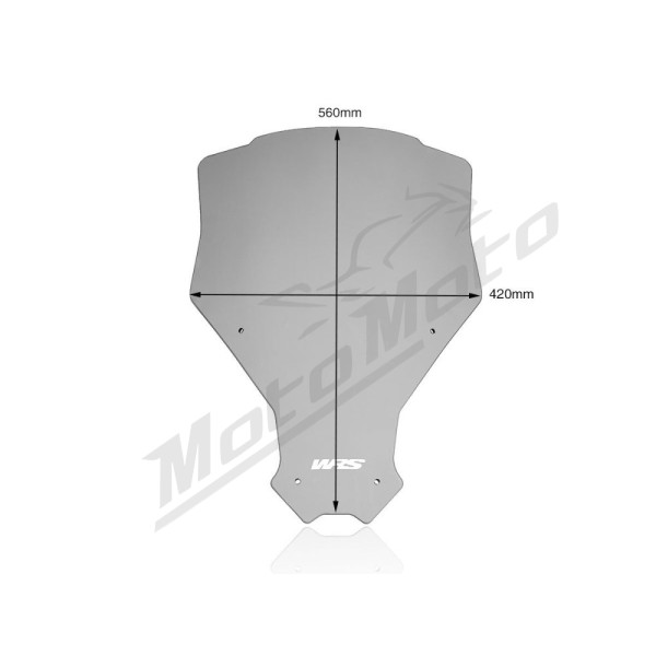 WRS HO028F CAPONORD Windscreen Dark Smoke Honda CRF 1100L ABS 20-25