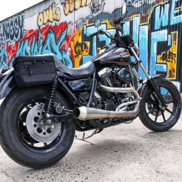 THRASHIN SUPPLY CO. Šoniniai krepšiai Harley Davidson FLD / FLDE / FLFB / FLFBS 1200-1923cc 79-24