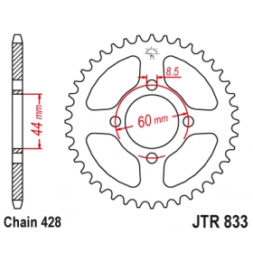 Rear sprocket JTR833