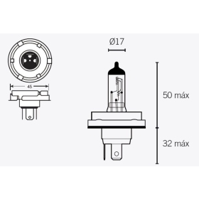 TECNIUM H5 lemputė 12V 60/55W