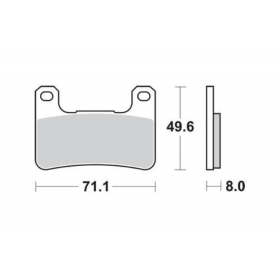 BRAKE PADS FERODO FDB2178ST / MCB752 ROUTE