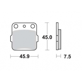 BRAKE PADS FERODO FDB381SG / MCB561 OFFROAD