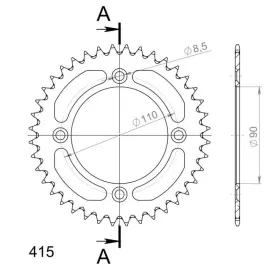 Supersprox Rear Sprocket Alu 40T KTM Sx 50 14-24