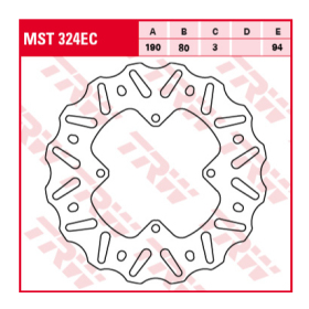 TRW Rear Brake Disc Honda CR / CRF 80-150cc 92-19