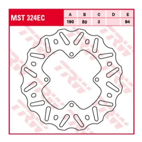 TRW Rear Brake Disc Honda CR / CRF 80-150cc 92-19