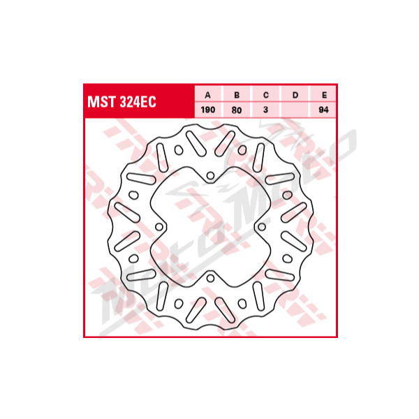TRW Rear Brake Disc Honda CR / CRF 80-150cc 92-19