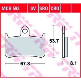 BRAKE PADS TRW MCB593 STANDARD