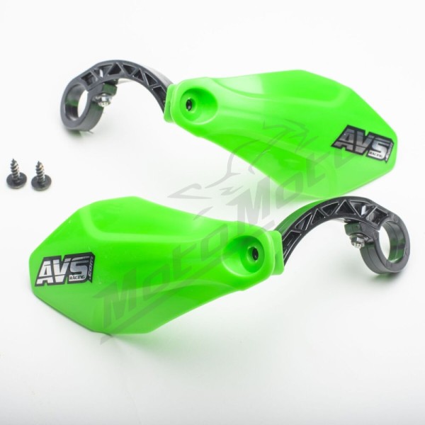 AVS RACING Handguards Kit Plastic Green