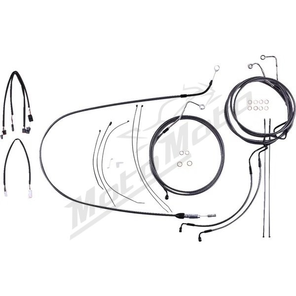 MAGNUM SHIELDING Karbon Fiber Handlebar Installation Kit 38/43cm Harley Davidson FLHT / FLH / FLHX / FLHXS 1750/1977 21-24