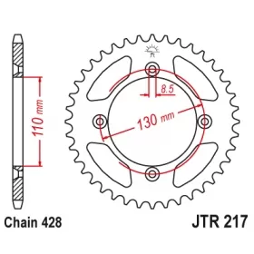 Rear sprocket JTR217