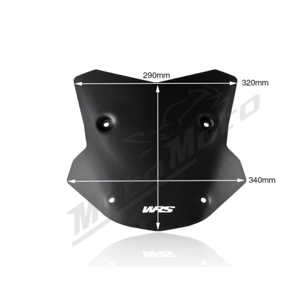 WRS BM065NO Priekinis stiklas Matinis Juodas BMW S1000XR ABS 20-23