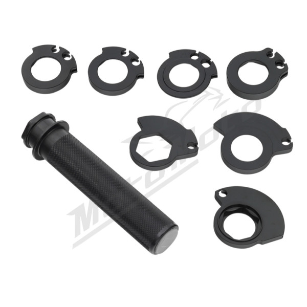 Psychic accelerator handle (w. 7 adapters) Honda / KTM / Kawasaki / Beta 125-505cc 89-23