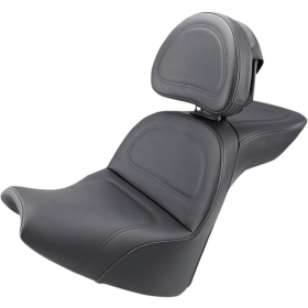 SADDLEMEN Explorer Smooth Seat With Backrest Harley Davidson FXBR / FXBRS 1750-1923 18-23 