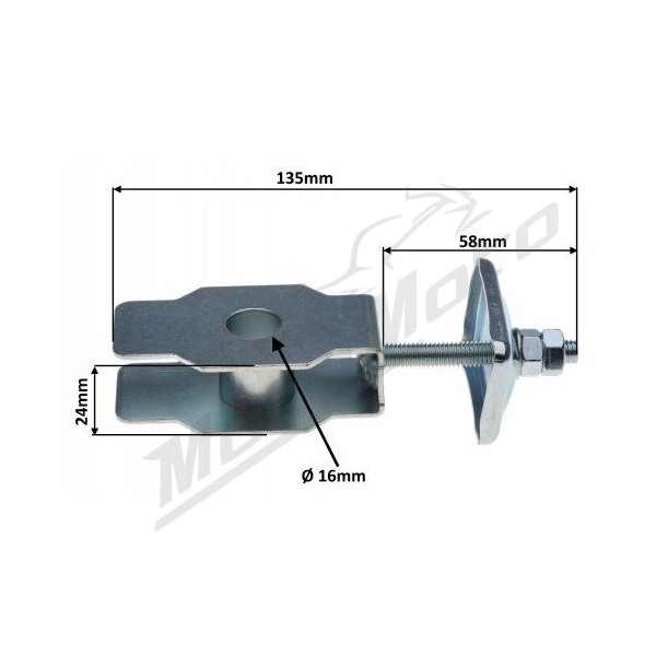 Grandinės įtempėjų kompl. MaxTuned JUNAK 901 SPORT 135mm sidabrinis
