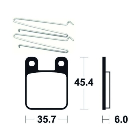 TECNIUM Scooter Organic Brake pads Peugeot / Vespa / Beta / Gilera / Yamaha / Derbi 50 78-24