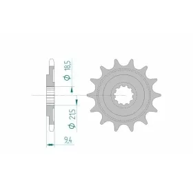 AFAM Steel Standard Front Sprocket 20310 - 520 14 teeth ​​​​​​​HONDA CR 250 R 1986-1987